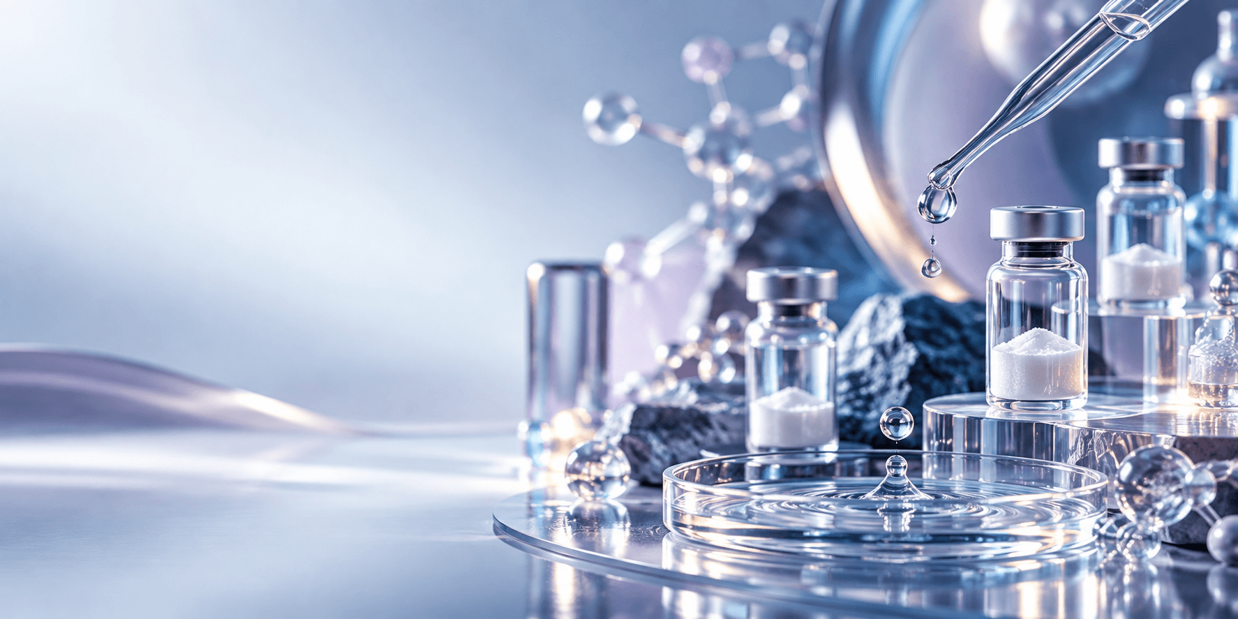Precise laboratory handling of a research peptide